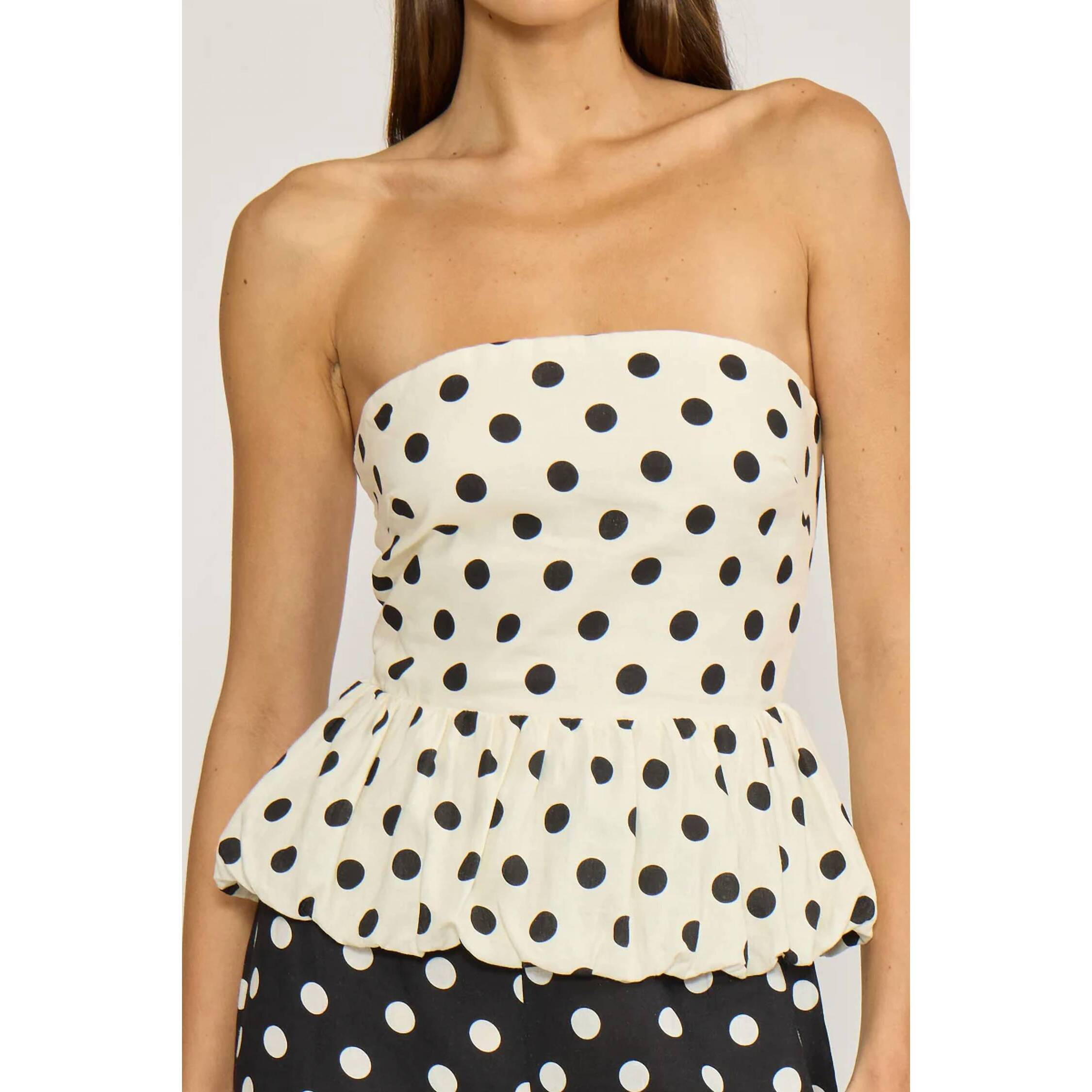 New Lucy Paris Ariana Top In White